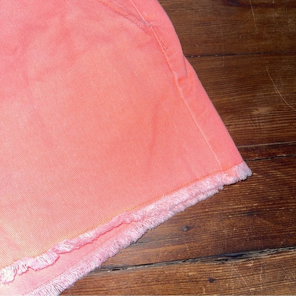 No Boundaries Orange High Waist Shorts with Elastic Waistband - Picture 4 of 5